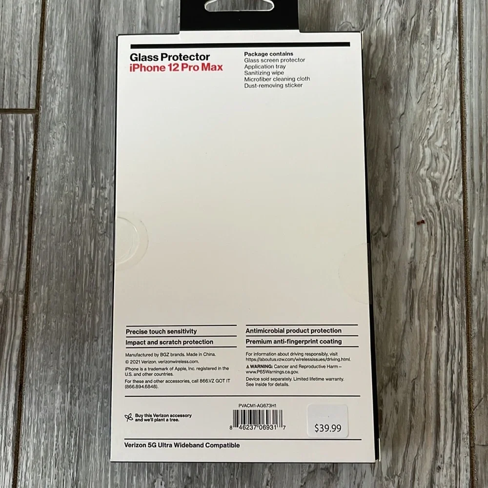 Verizon Glass Protector IPhone 12 Pro Max